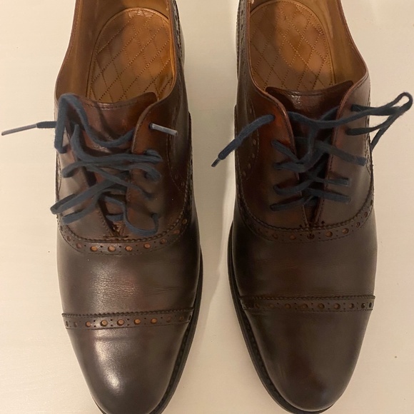 Cap Toe Brogue Oxford Shoe - Museum Brown main image 6